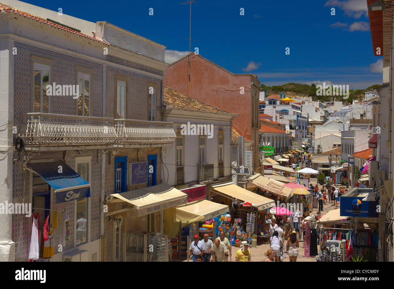 , Vieille Ville d'Albufeira, Algarve, Portugal, Europe Banque D'Images