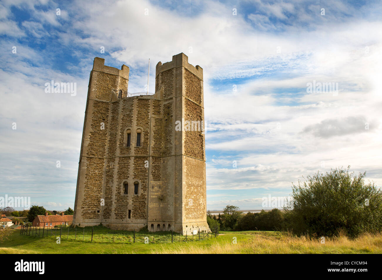 Château d'Orford dans le Suffolk Banque D'Images