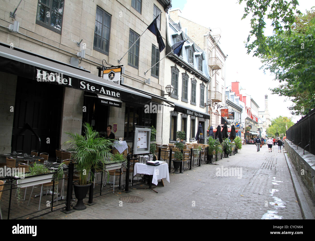 Rue du vieux Québec Banque D'Images