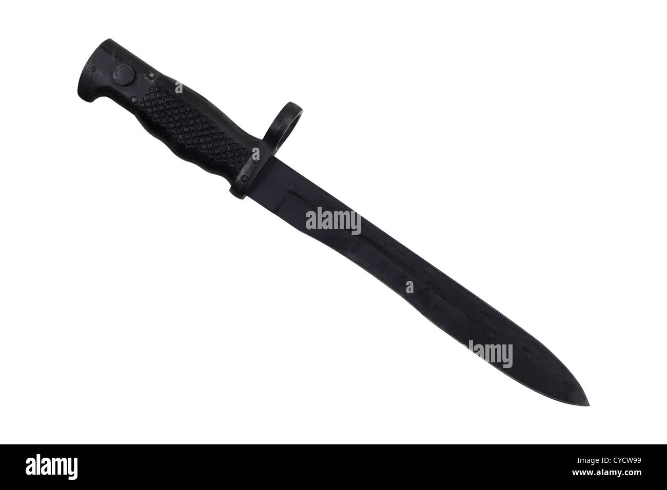 Vintage black baïonnette pour fusil espagnol Banque D'Images