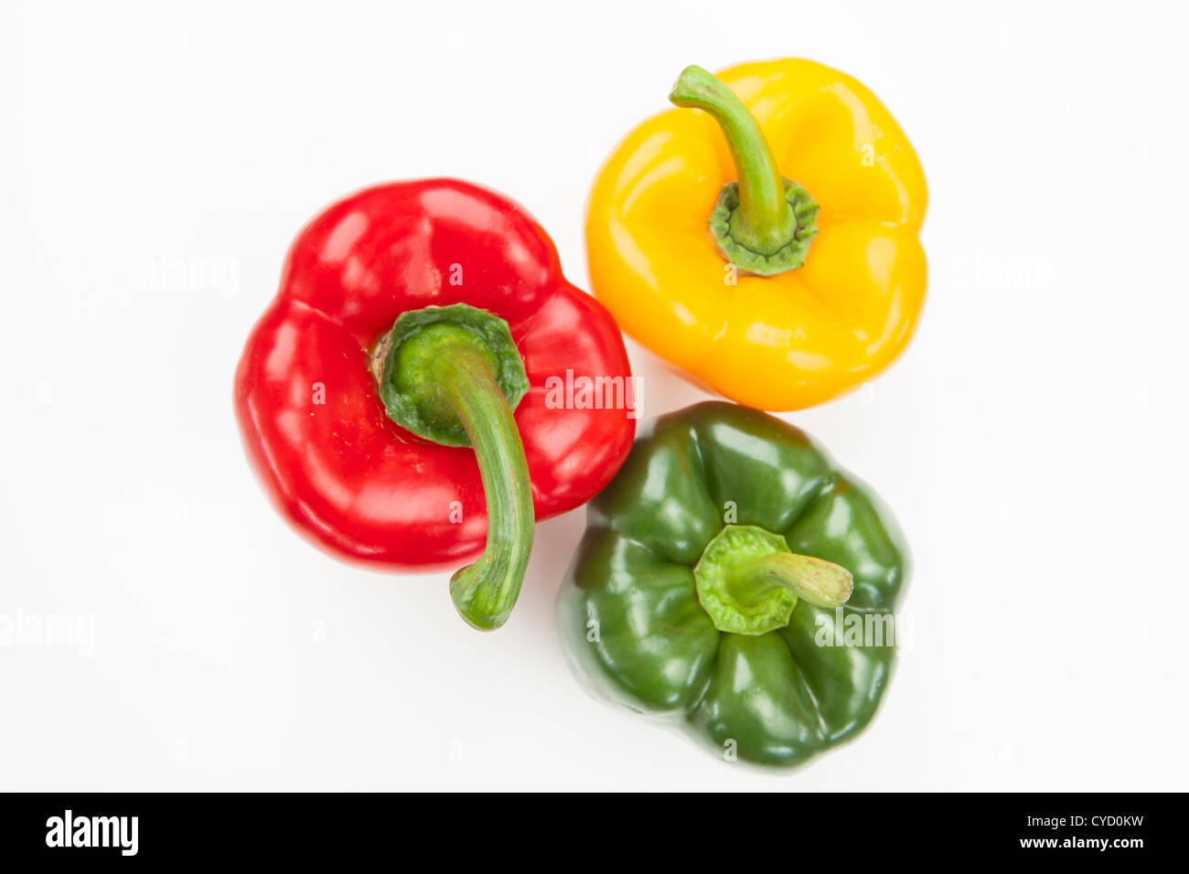 Piments verts et rouges Banque d'images détourées - Alamy