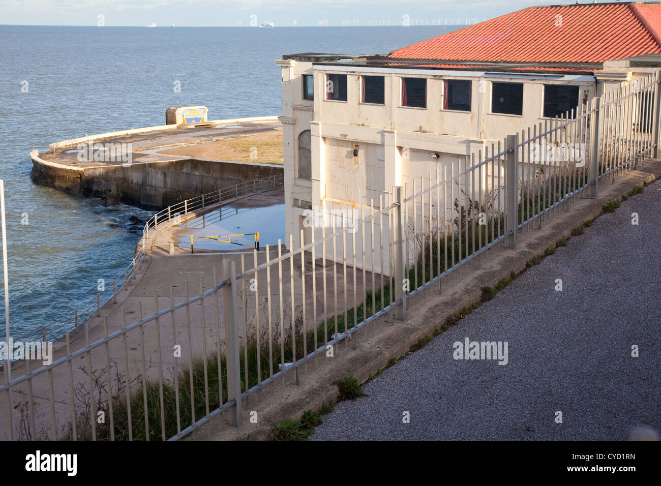 Cliftonville abandonnés Lido, Margate, Kent, UK Banque D'Images