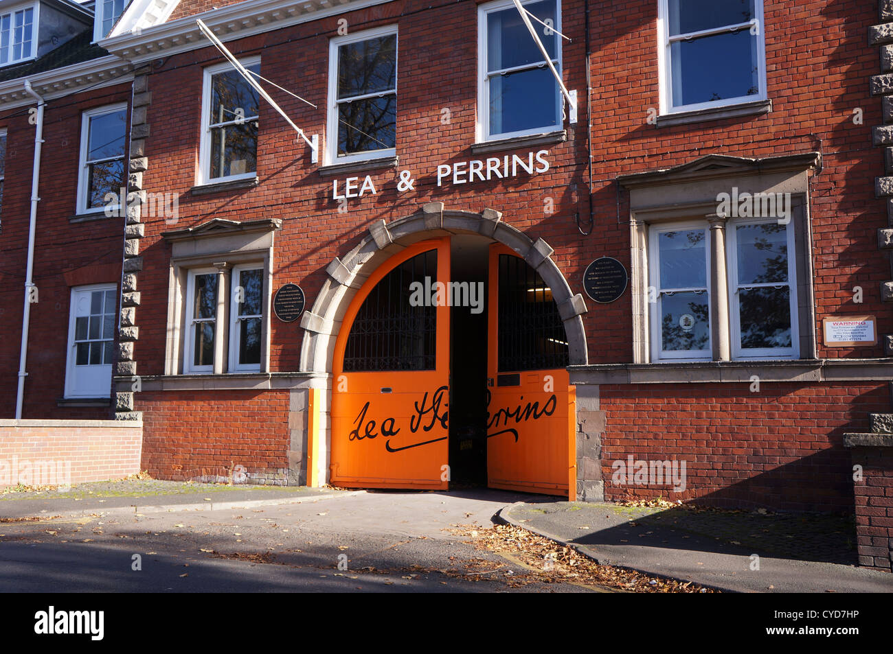 Lea et Perrins, l'usine de lea et Perrins, Worcester, Royaume-Uni - Usine où Worcester source. Banque D'Images