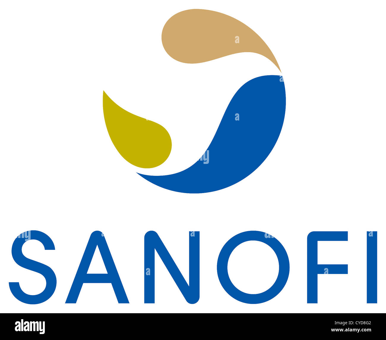Logo de la société pharmaceutique française Sanofi S.A dont le siège est à Paris. Banque D'Images
