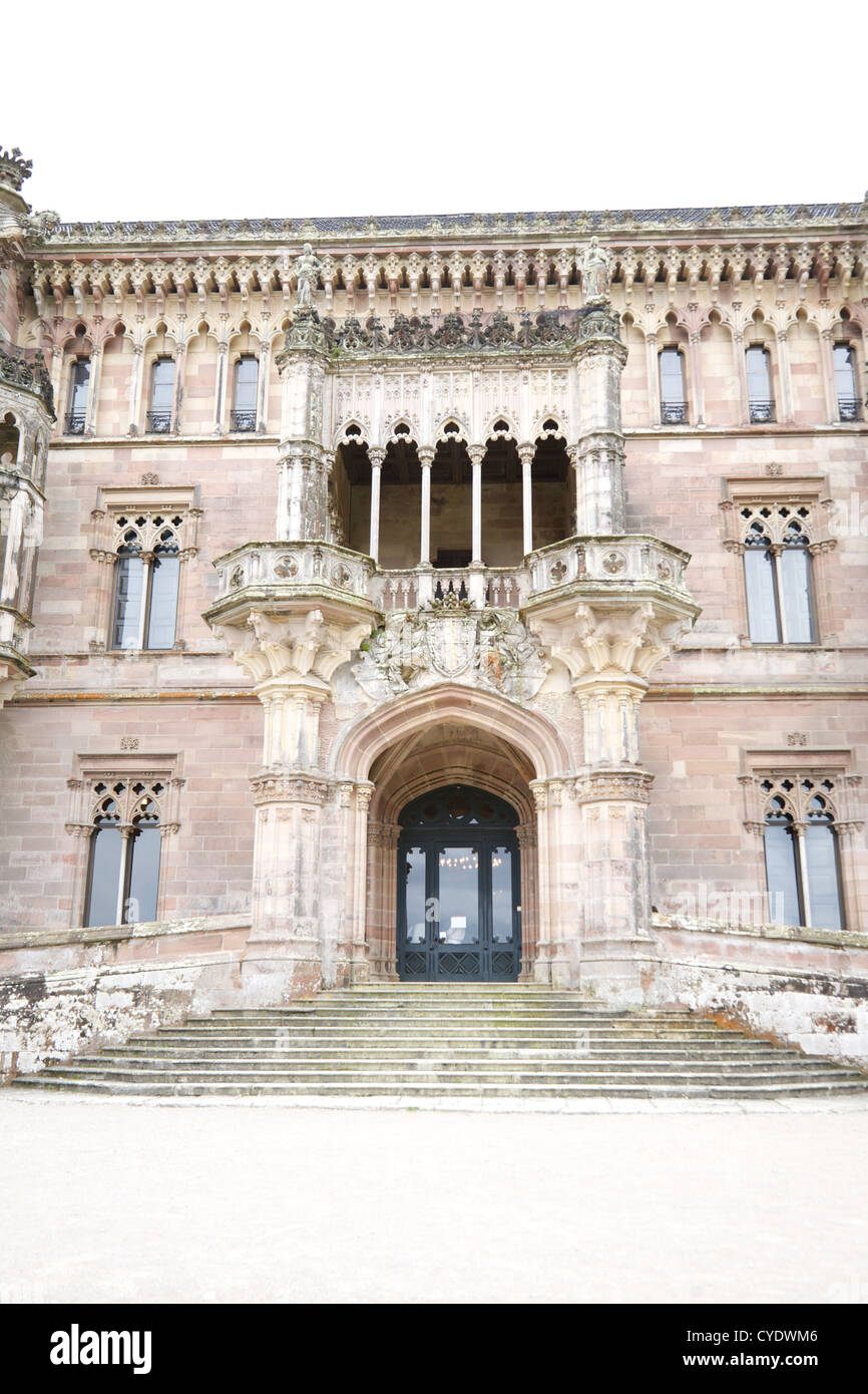 Palais du gouvernement de la région de Sobrellano Comillas Cantabrie Espagne village Banque D'Images