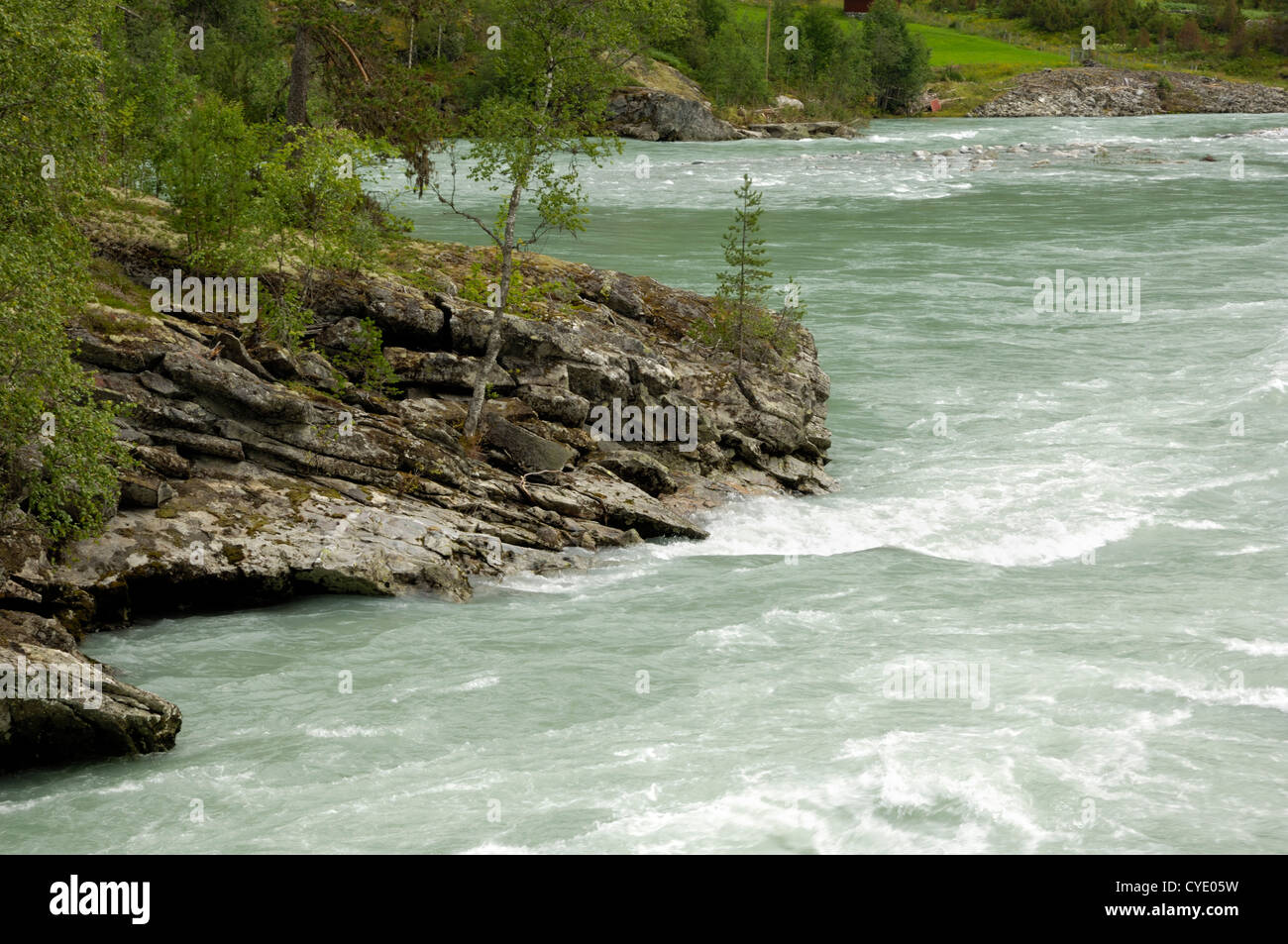 La vallée de Jostedalen, Sogn og Fjordane, Norvège Banque D'Images