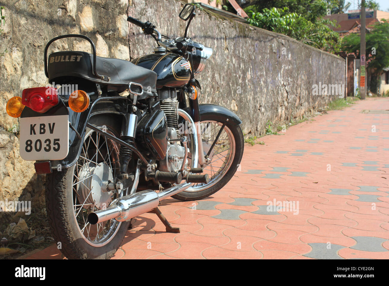 Moto Royal Enfield Banque D'Images