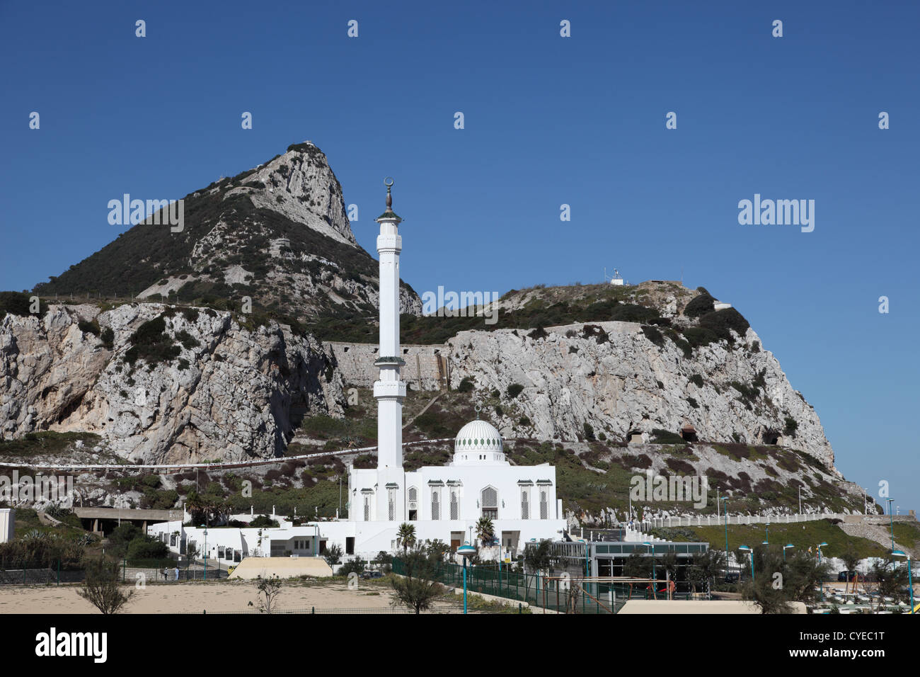 L'Ibrahim-al-mosquée Ibrahim à Gibraltar Banque D'Images
