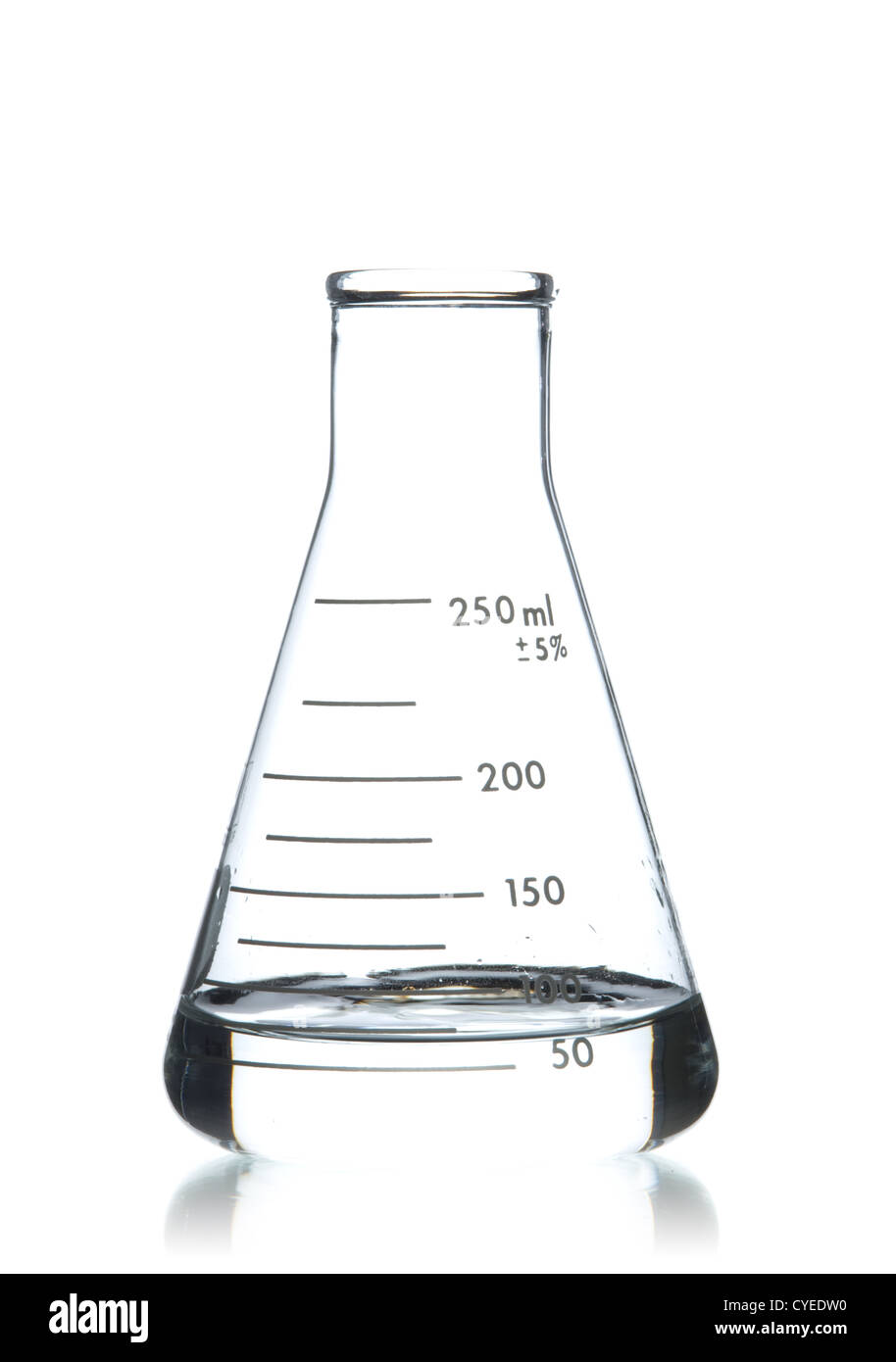 Erlenmeyer verre 250 ml, Banque D'Images
