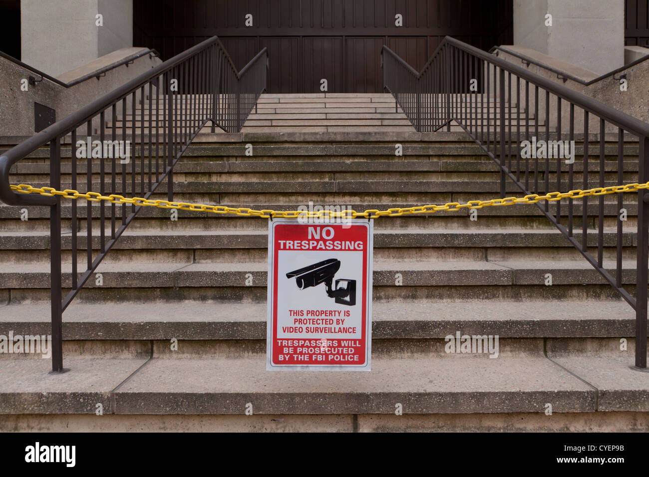 Aucune intrusion / Surveillance vidéo sign Banque D'Images