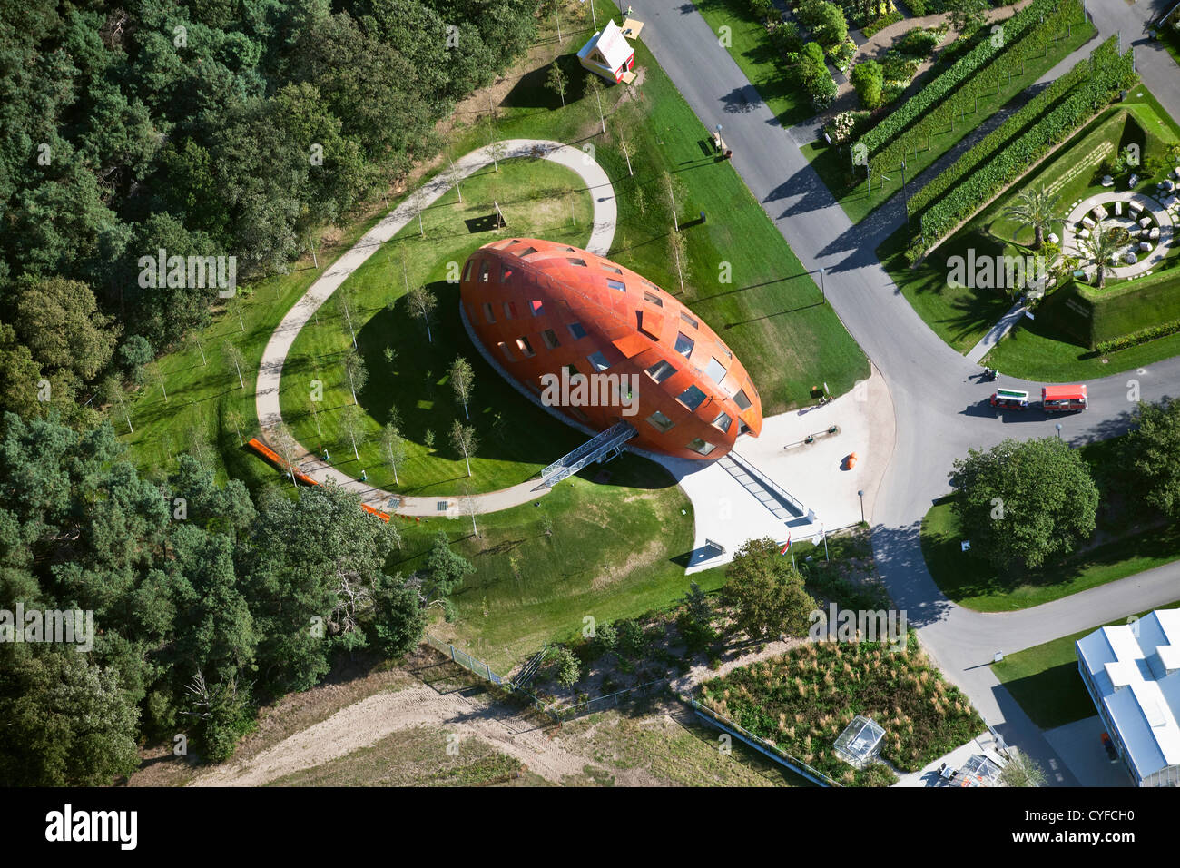 Les Pays-Bas, Venlo, FLORIADE, le monde Horticultural Expo 2012, antenne. Pavilion appelé Mon Green World. Banque D'Images