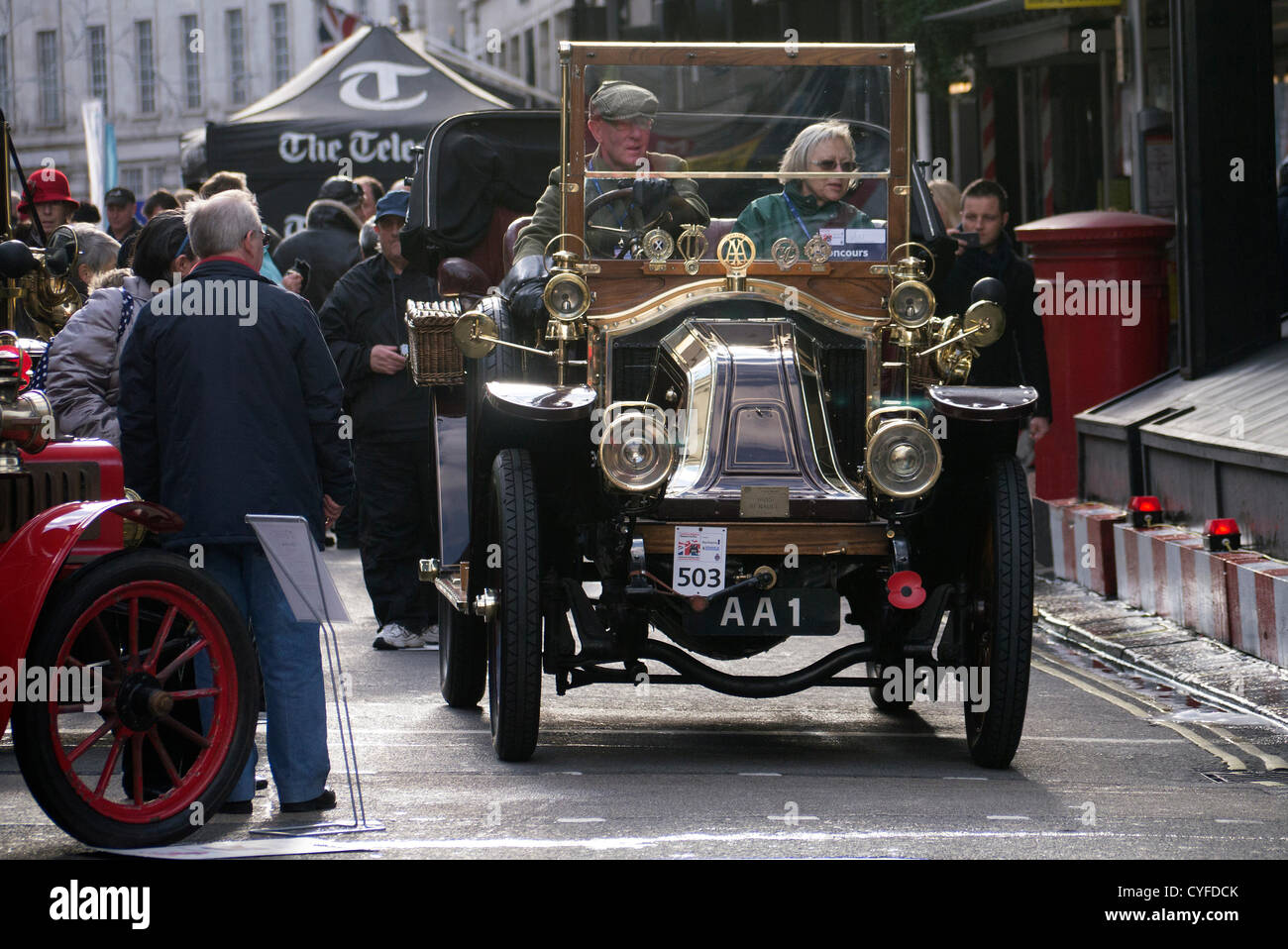 Londres, Royaume-Uni. 3 novembre 2012. 1905 Renault au Regents Street Motor Show de Londres au Royaume-Uni. Credit : Cabanel / Alamy Live News Banque D'Images