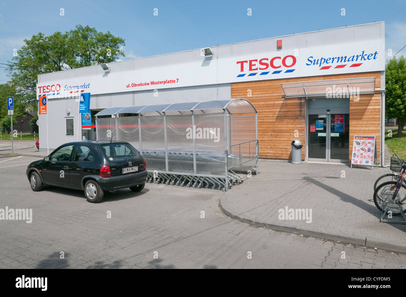 Supermarché Tesco à Wadowice, Pologne. Banque D'Images