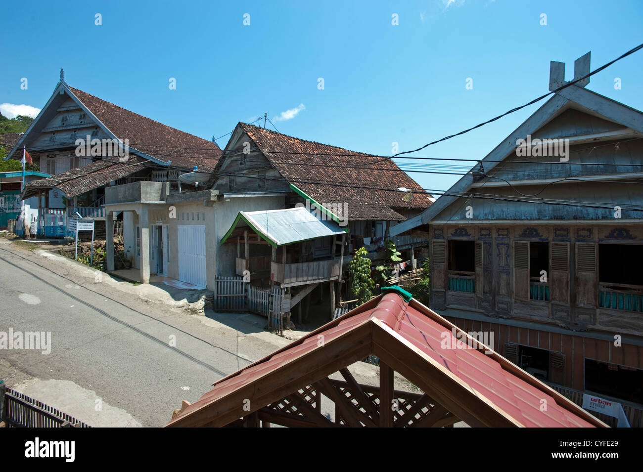 Scène de rue Sulawesi Indonésie Ara Banque D'Images