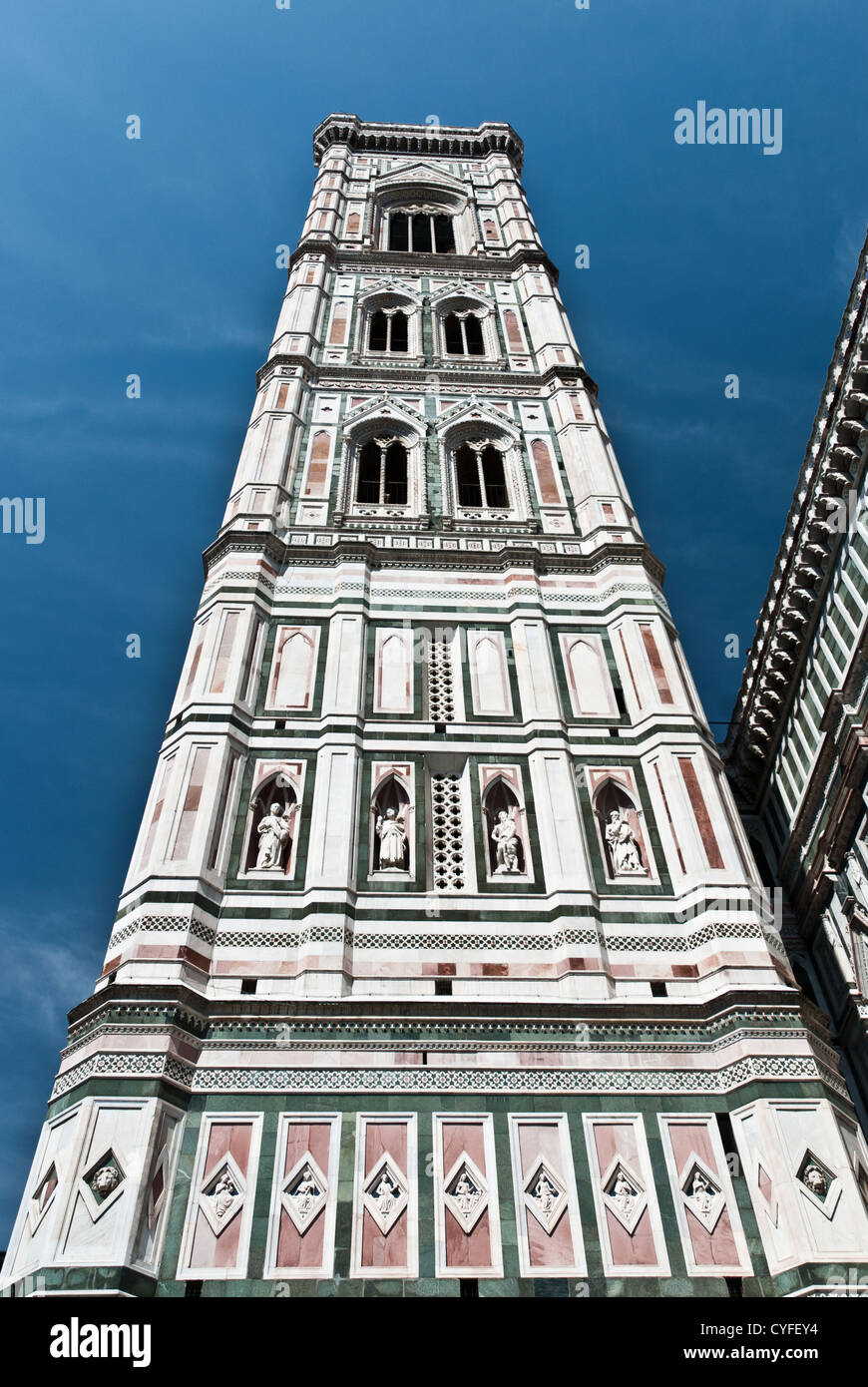 Le Campanile du Duomo de Florence, Italie Banque D'Images