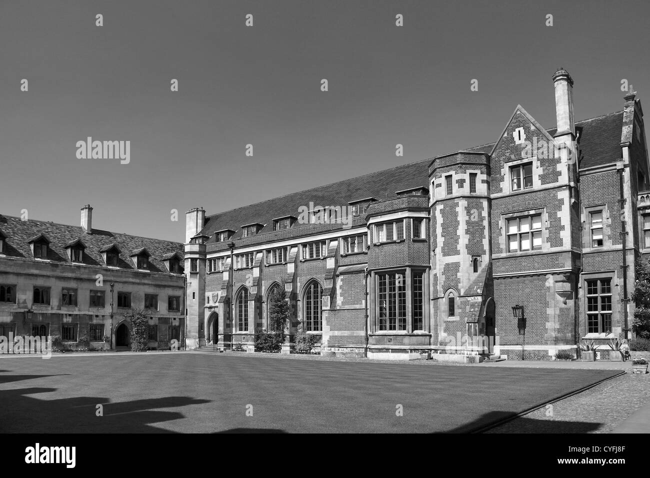 Une vue extérieure de l'Université de Pembroke College, Cambridge, Cambridgeshire, Angleterre Ville, UK Banque D'Images