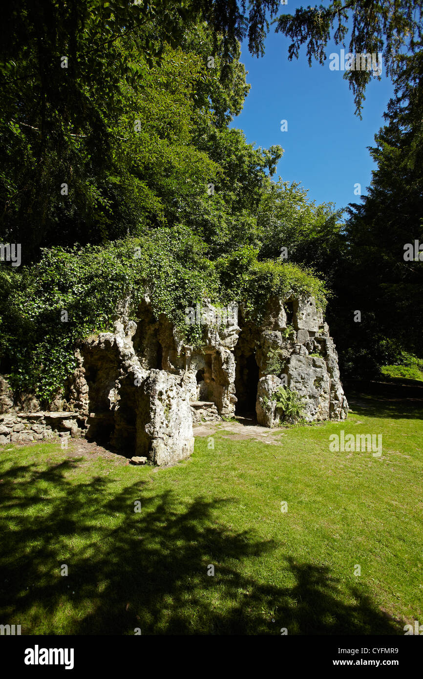 Grotte de Old Wardour Castle, Wiltshire, England, UK Banque D'Images