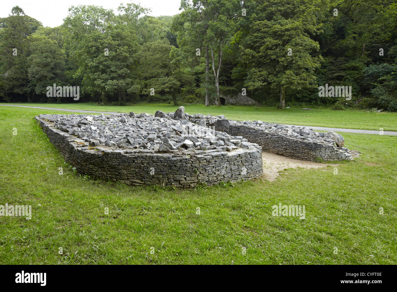 Parc le Breos chambre funéraire, Gower, Pays de Galles, Royaume-Uni Banque D'Images