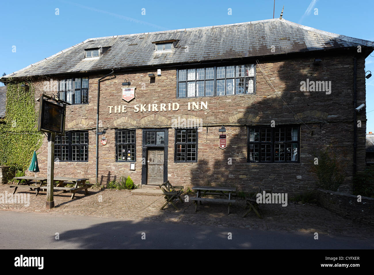 La montagne Skirrid Inn, Llanfihangel Crucorney, à quelques kilomètres au nord de Galles, UK Banque D'Images