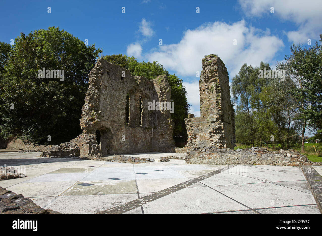 Haverfordwest Prieuré, Haverfordwest, Pembrokeshire, Pays de Galles, Royaume-Uni Banque D'Images