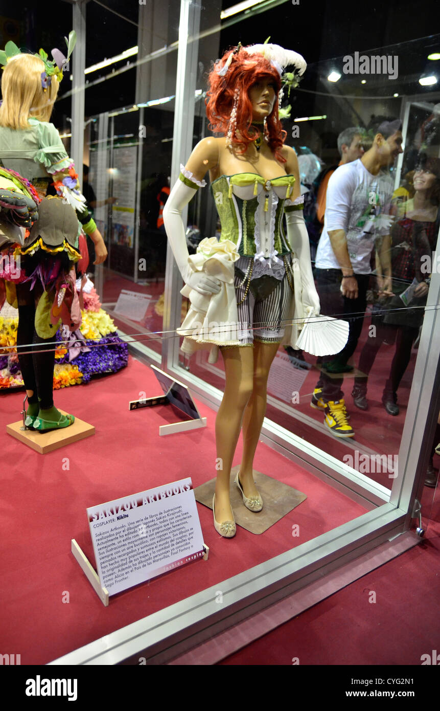 Exposition de cosplay en XVIII saló del Manga à Barcelone Banque D'Images