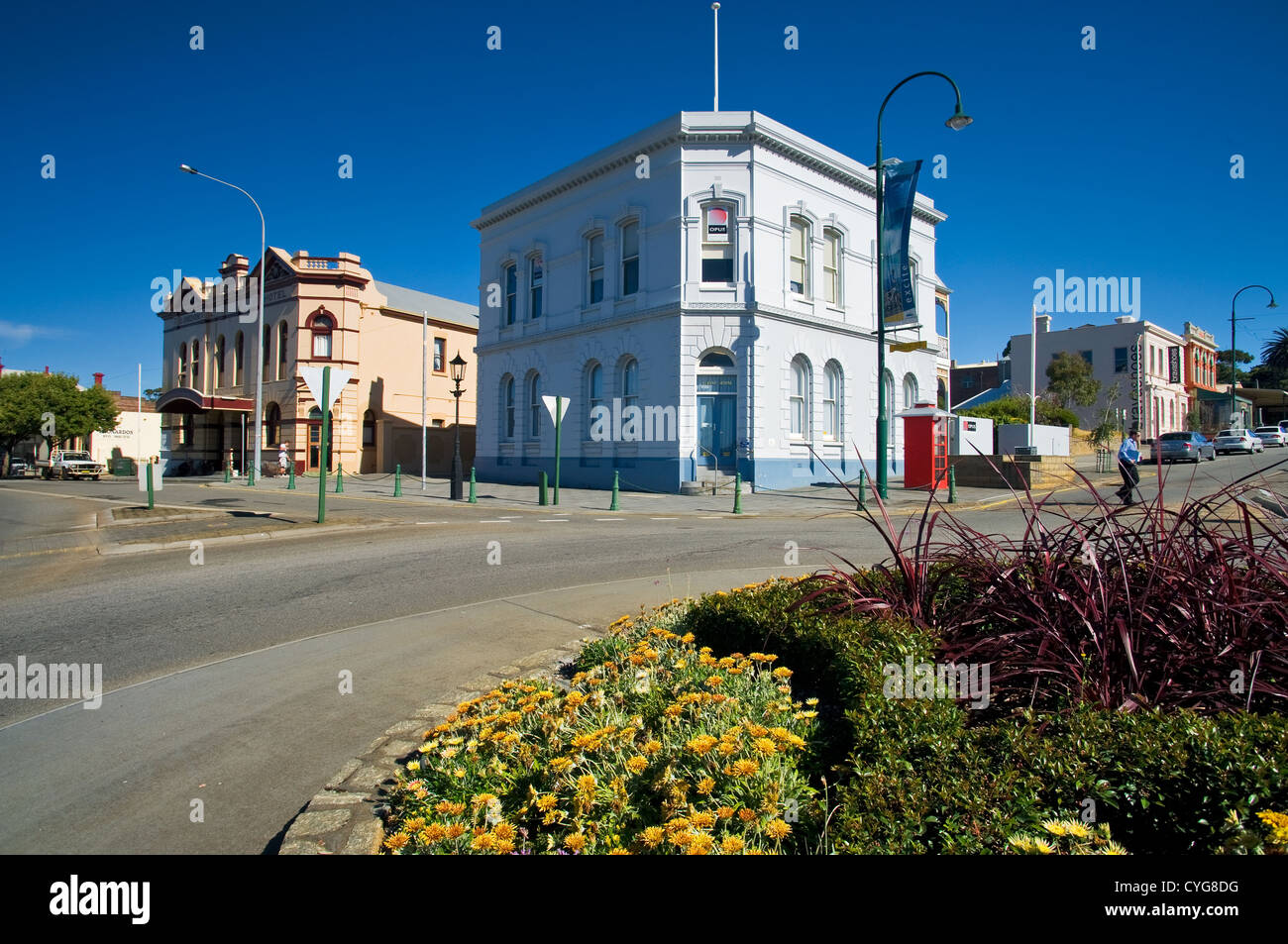 Bâtiments coloniaux à Albany. Banque D'Images