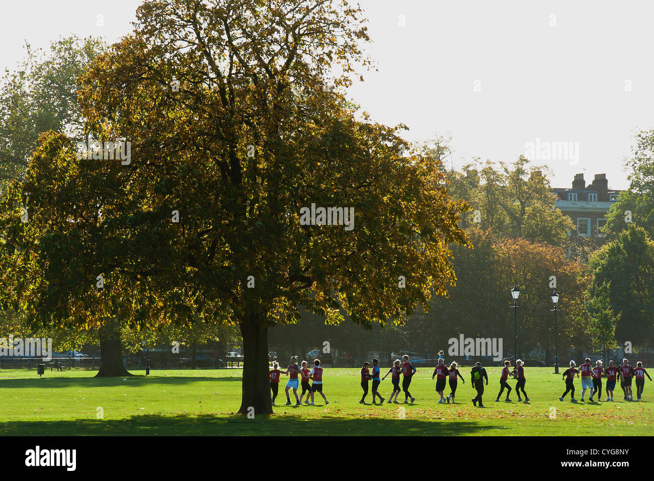 Clapham Common à l'automne Banque D'Images