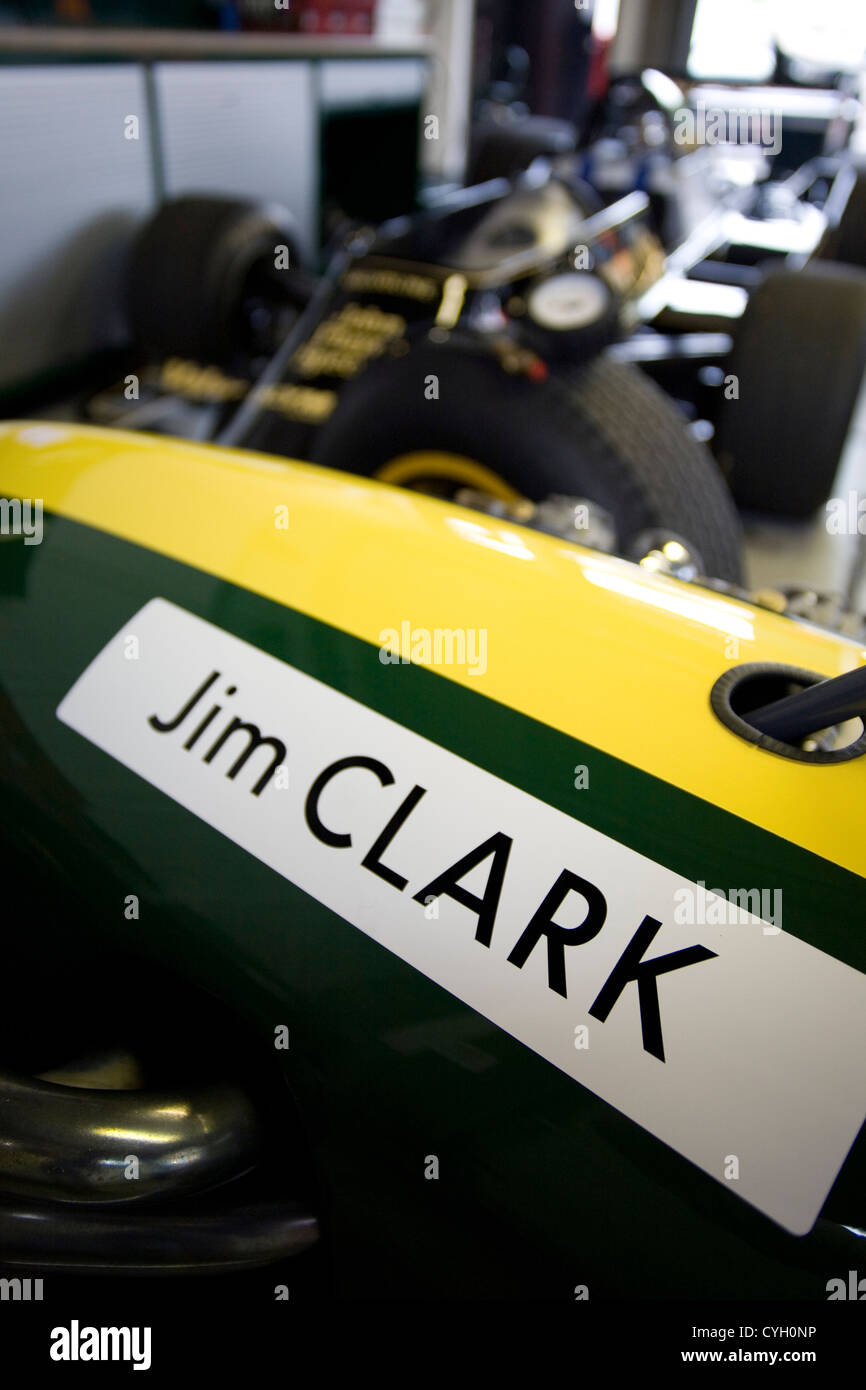 Coventry Climax Lotus racing voiture une fois entraîné par Jim Clark. Banque D'Images