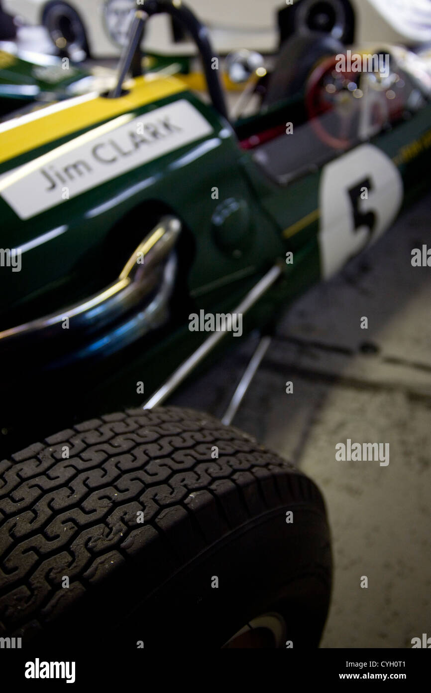 Coventry Climax Lotus racing voiture une fois entraîné par Jim Clark. Banque D'Images
