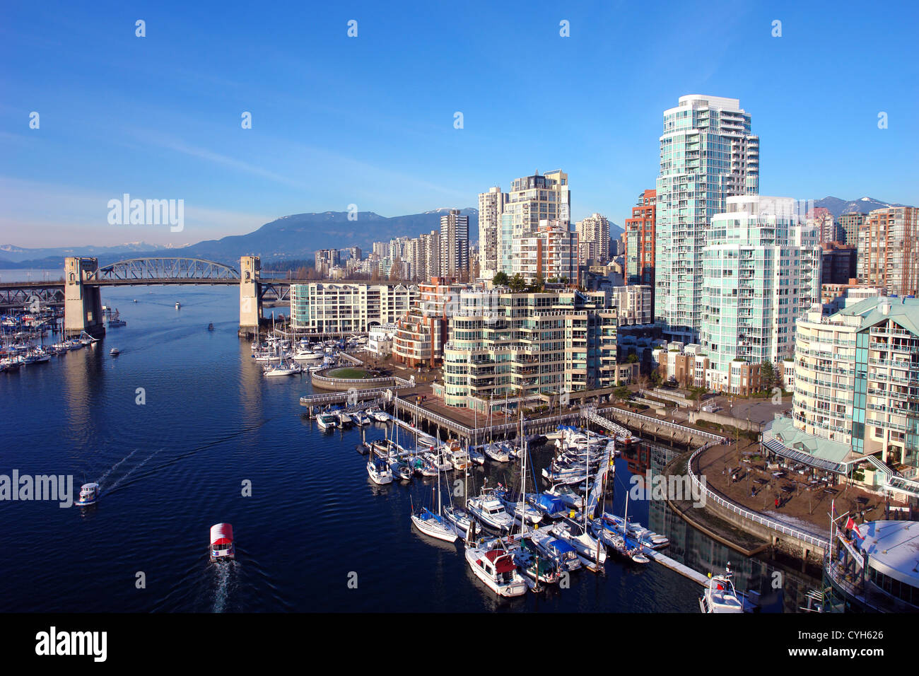 Le port de Vancouver Banque D'Images