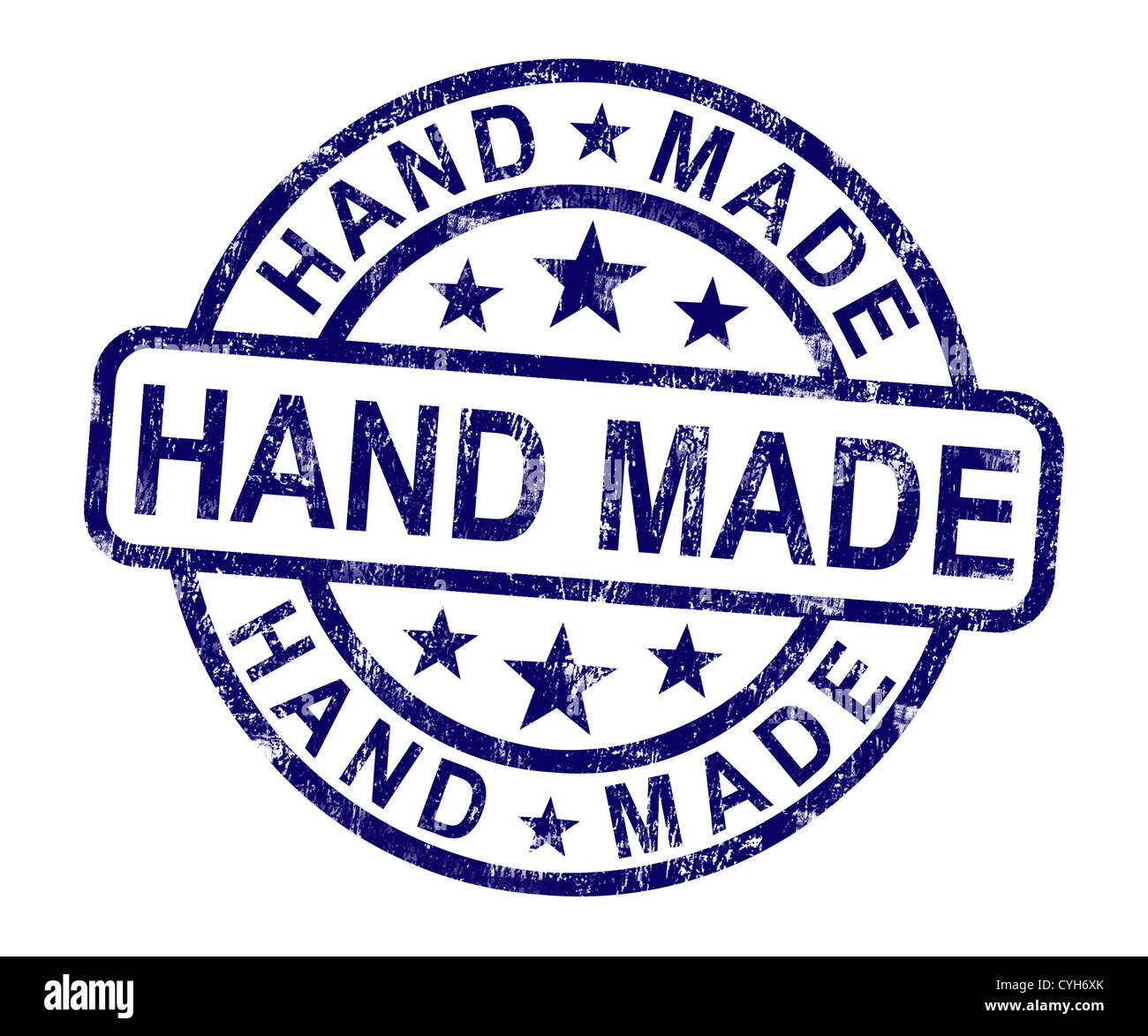 Timbre fait main fait main Original Artwork Banque D'Images