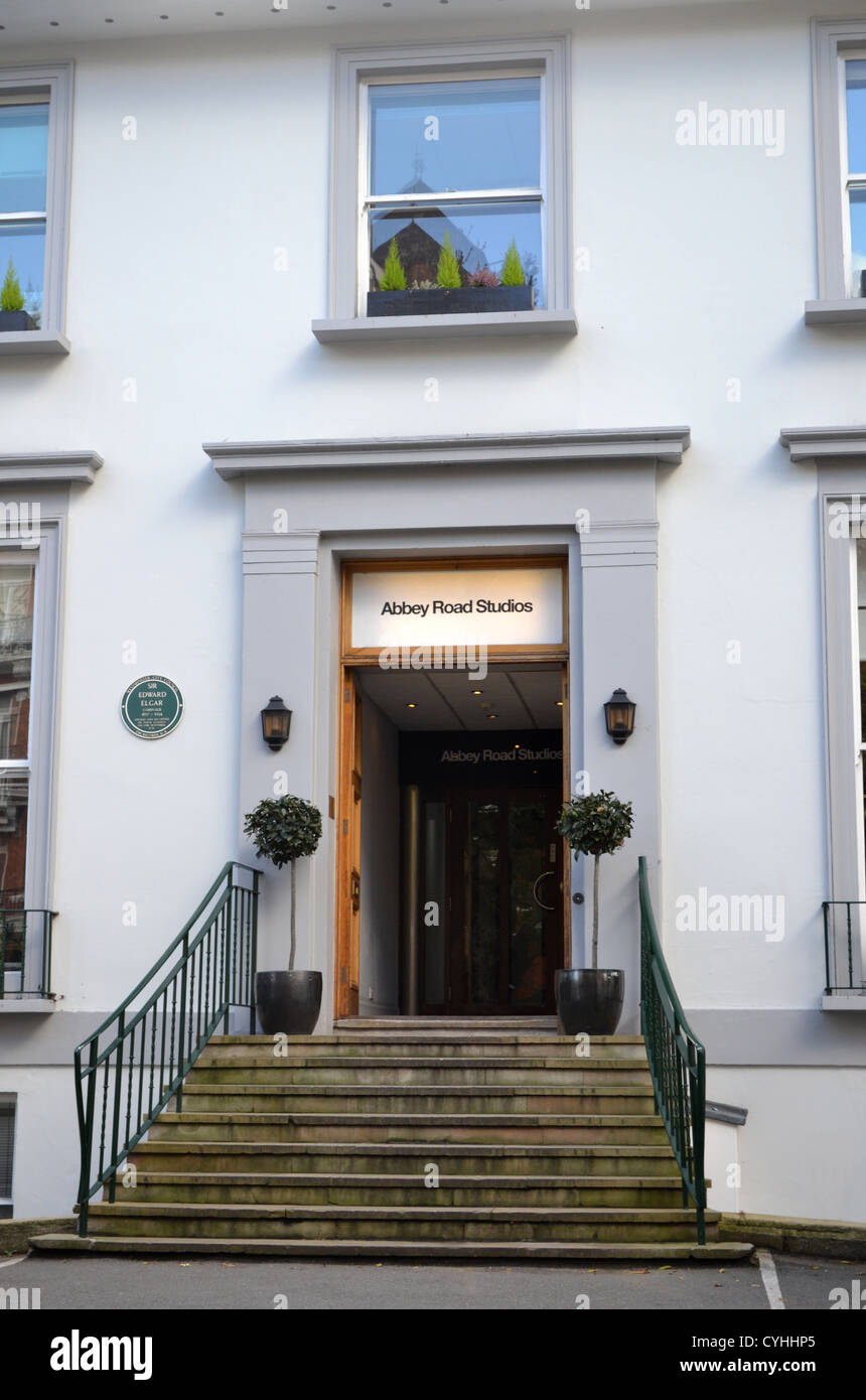 Les studios Abbey Road, Londres. Rendu célèbre par l'album Abbey Road des Beatles. Banque D'Images