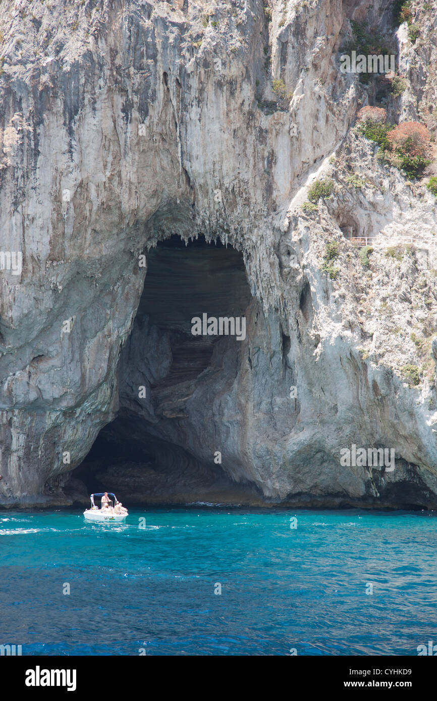 La "Grotta Bianca' un Capri Banque D'Images