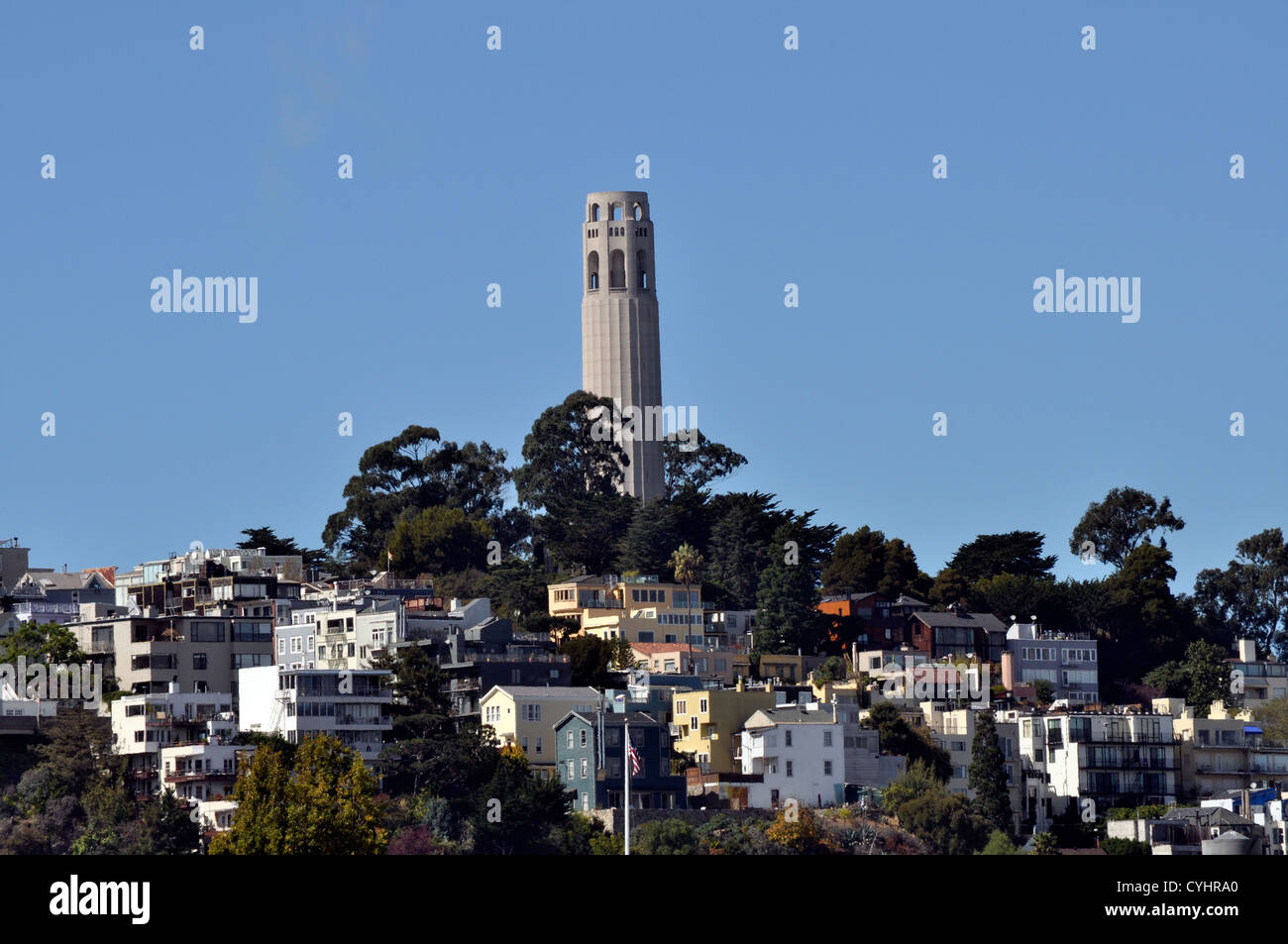 La Coit Tower, San Francisco, California USA Banque D'Images