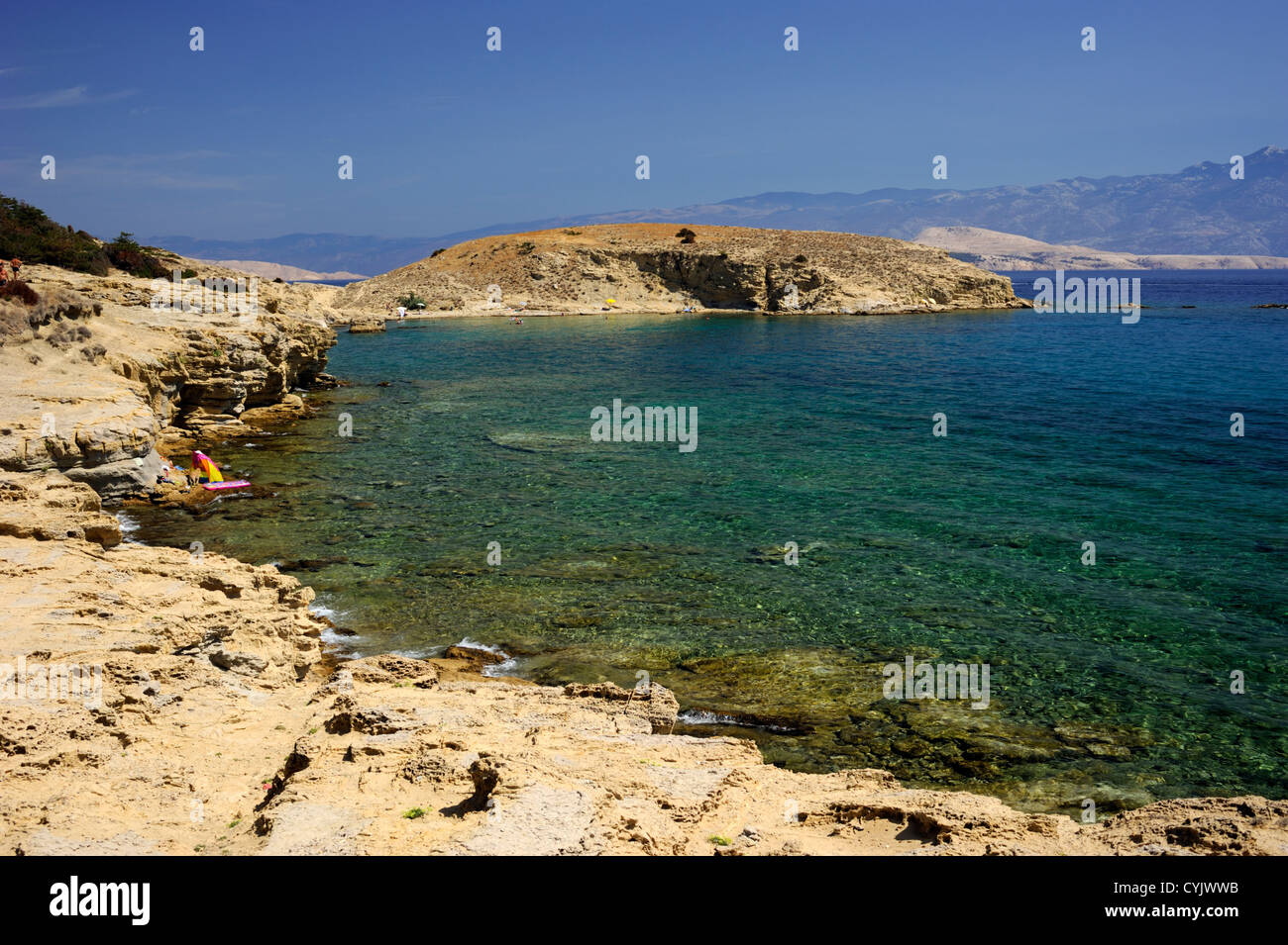 Croatie, Dalmatie, Îles Kvarner, Île de Rab, Lopar, Saint-Marin Banque D'Images