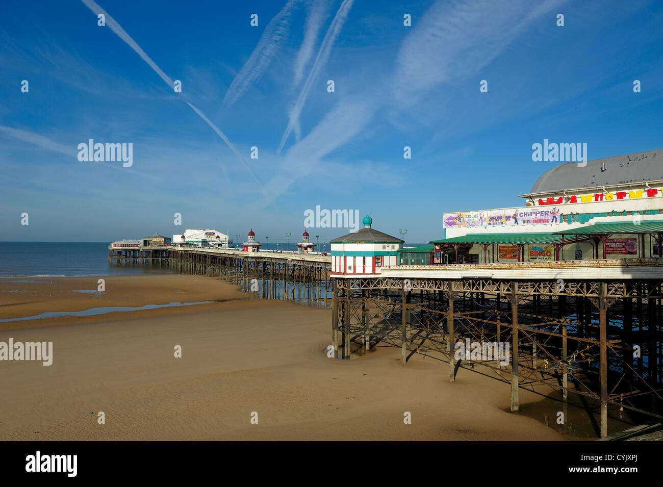 North Pier Blackpool England uk Banque D'Images
