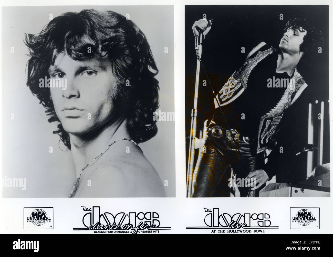 Les portes de la photo promotionnelle sur Jim Morrison 1970 Banque D'Images