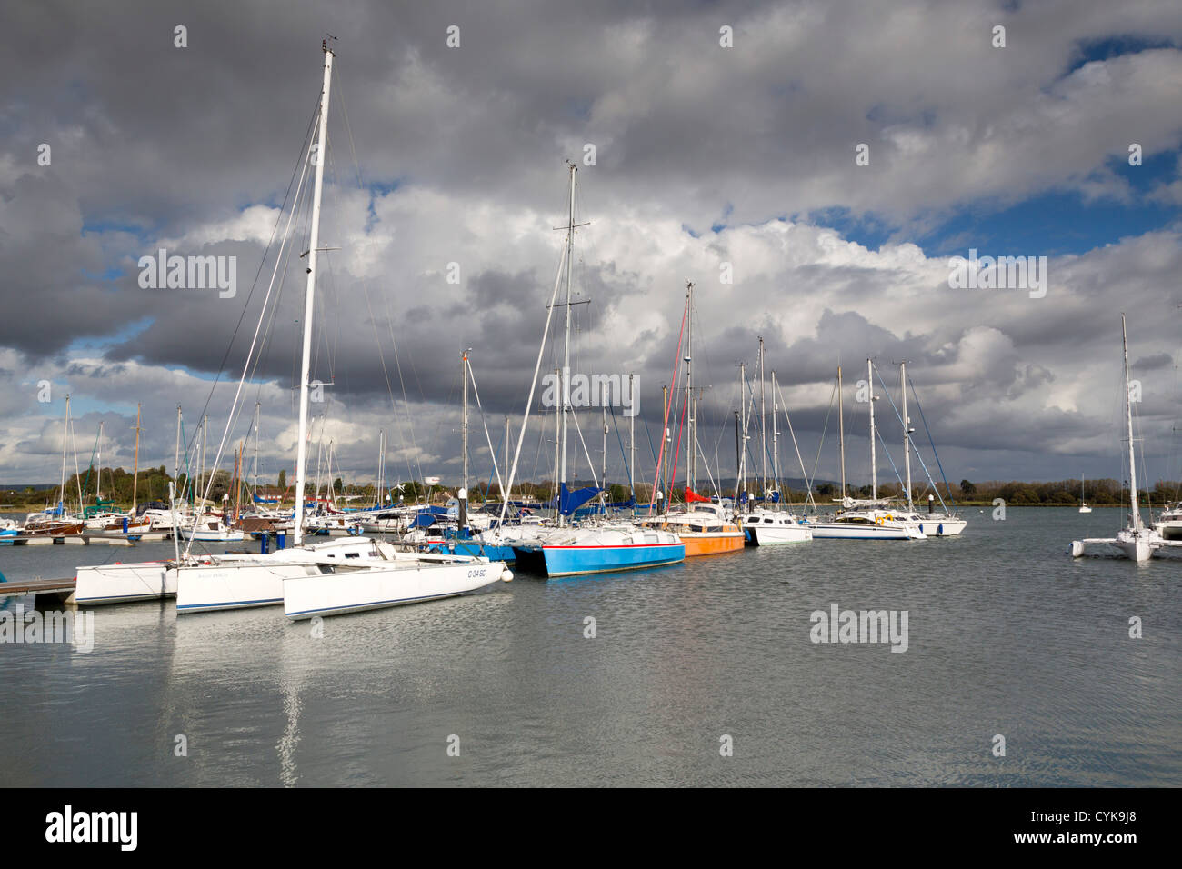 Thorney Island ; marina ; West Sussex, UK Banque D'Images