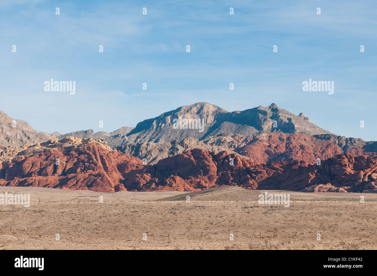 Red Rock Canyon National Conservation Area désert en dehors de Las Vegas, Nevada. Banque D'Images
