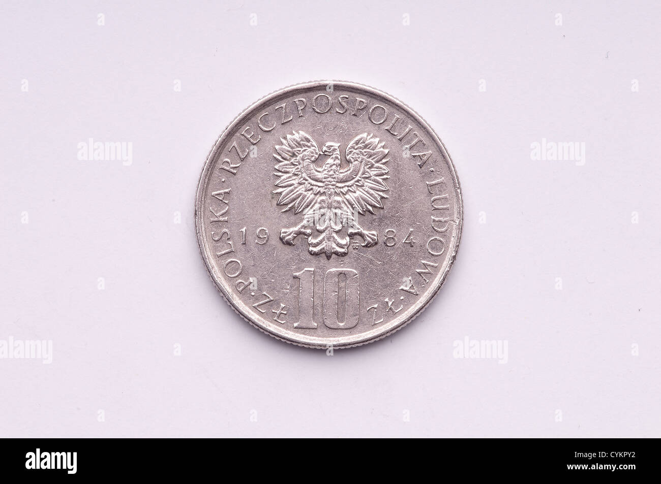 Une pièce de monnaie tchécoslovaque Banque D'Images