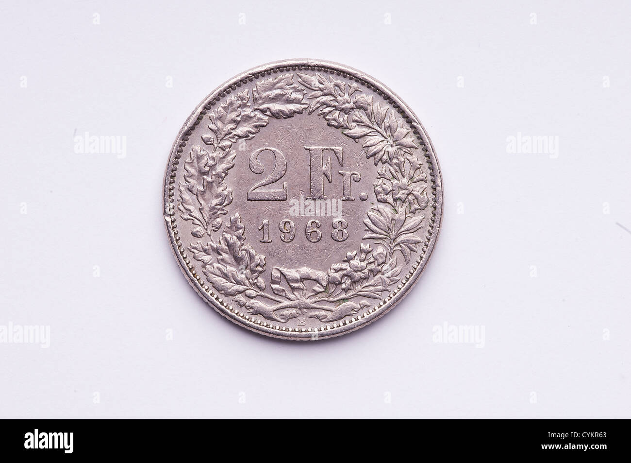 Une pièce de monnaie suisse Banque D'Images