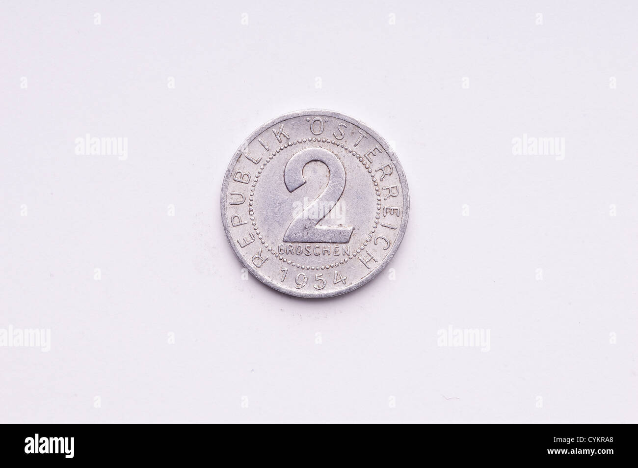 Une pièce de monnaie autrichienne Banque D'Images