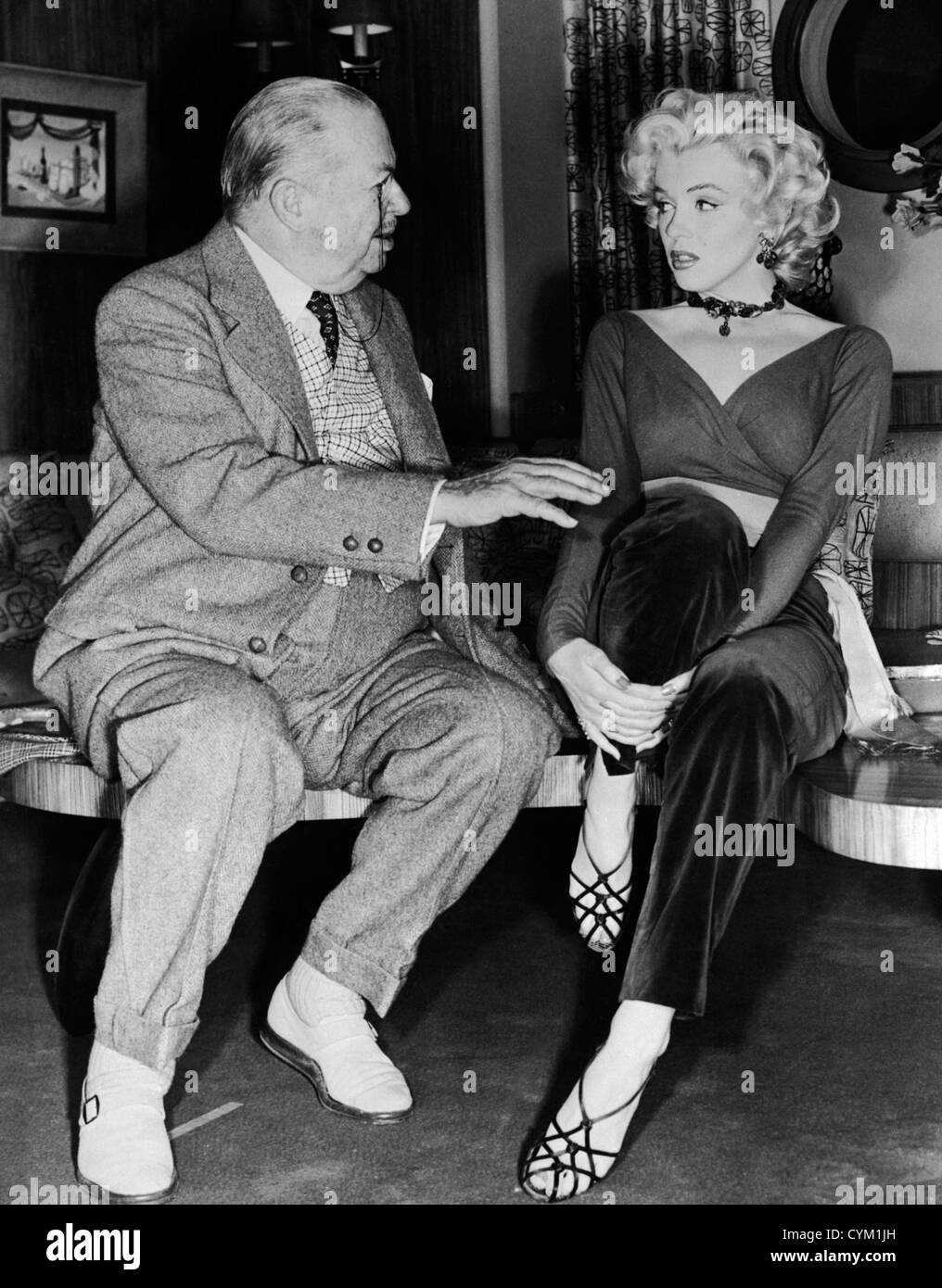 Hommes préfèrent les blondes Marilyn Monroe 1953 Réalisateur : Howard Hawks Banque D'Images