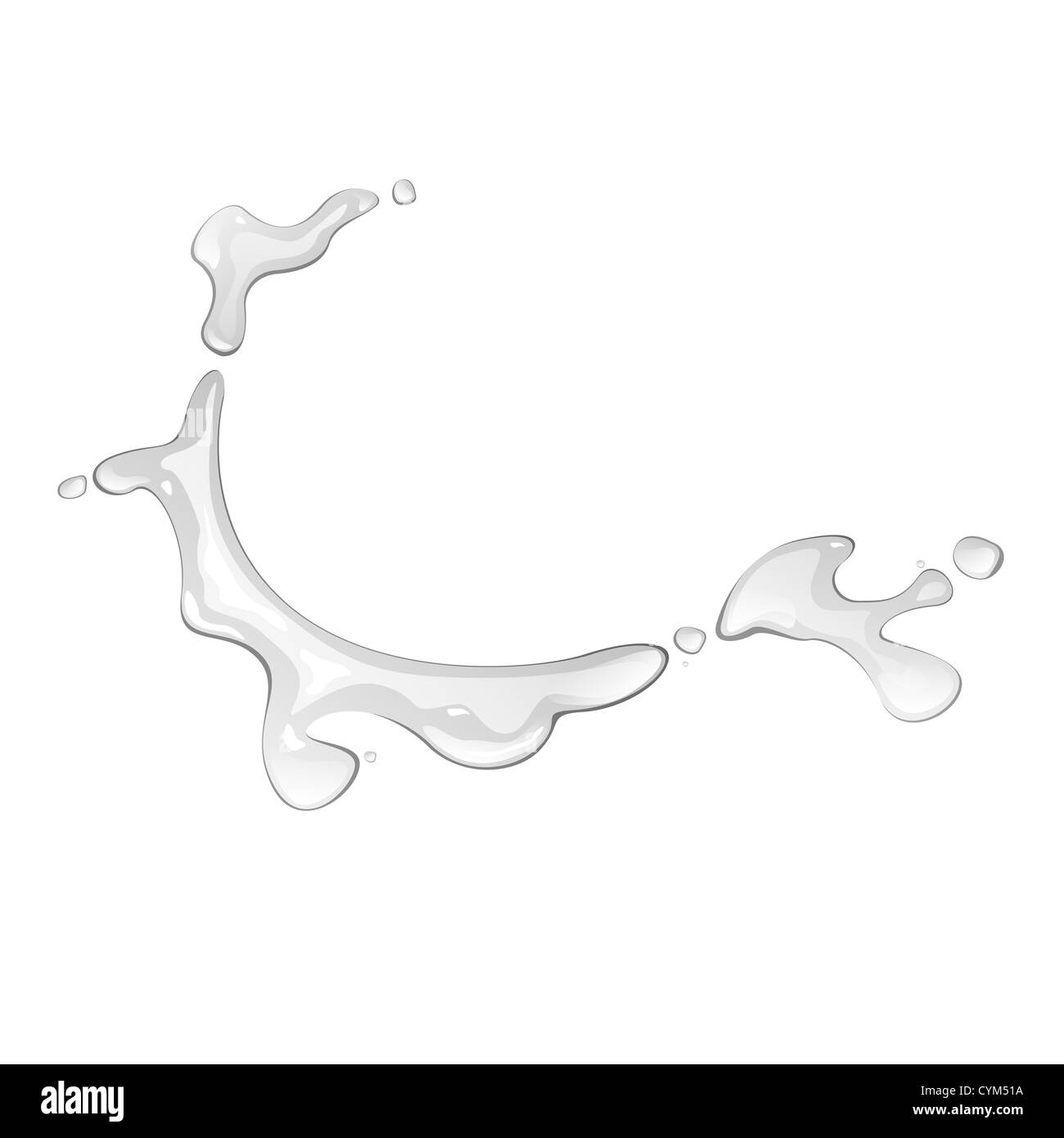 Gouttes d’eau Banque D'Images