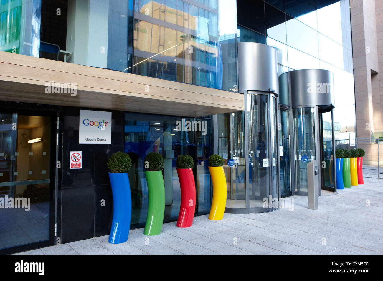 Ue emea google google bureaux hq docks Dublin République d'Irlande Banque D'Images