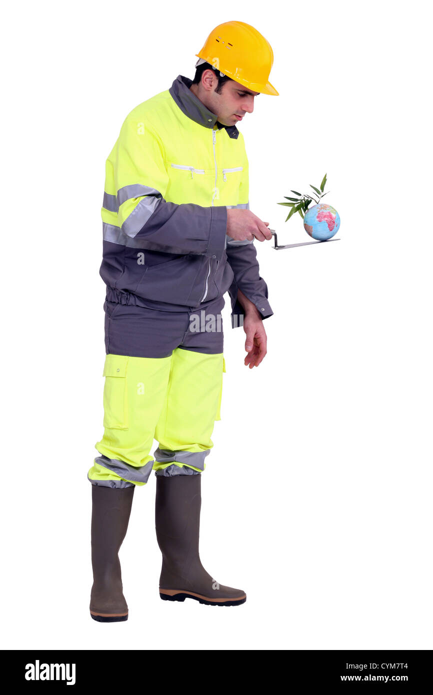 Si je pouvait réparer le monde. Banque D'Images