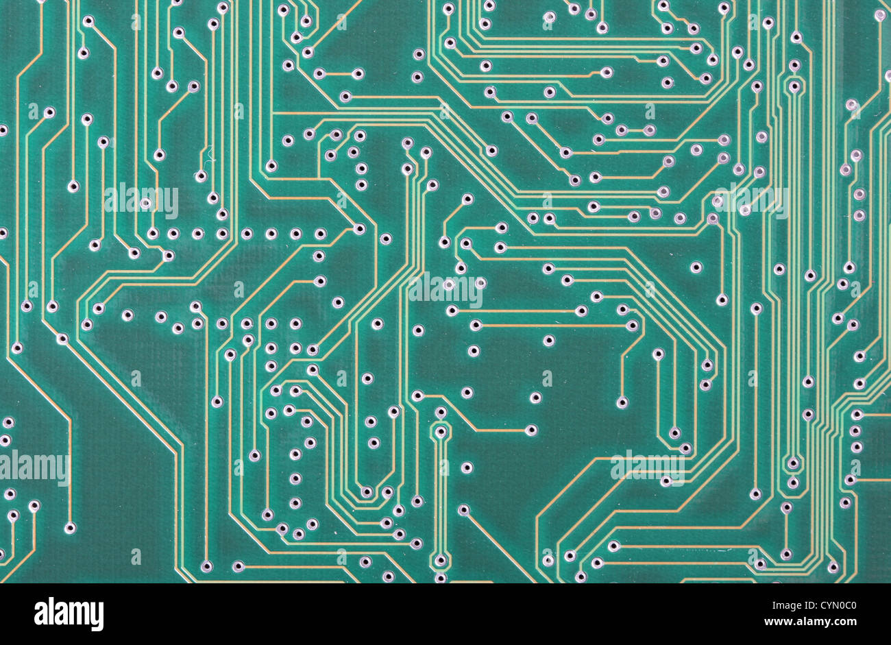 Plan macro sur un circuit imprimé, fantastique pour les milieux de la technologie Banque D'Images