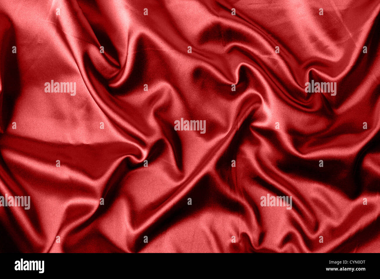 Luscious red satin, forme courbe et soft à la fantastique, pour les fonds Banque D'Images