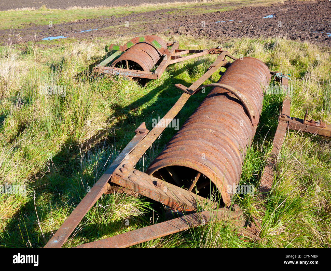 Vieilles machines agricoles, England, UK. Banque D'Images