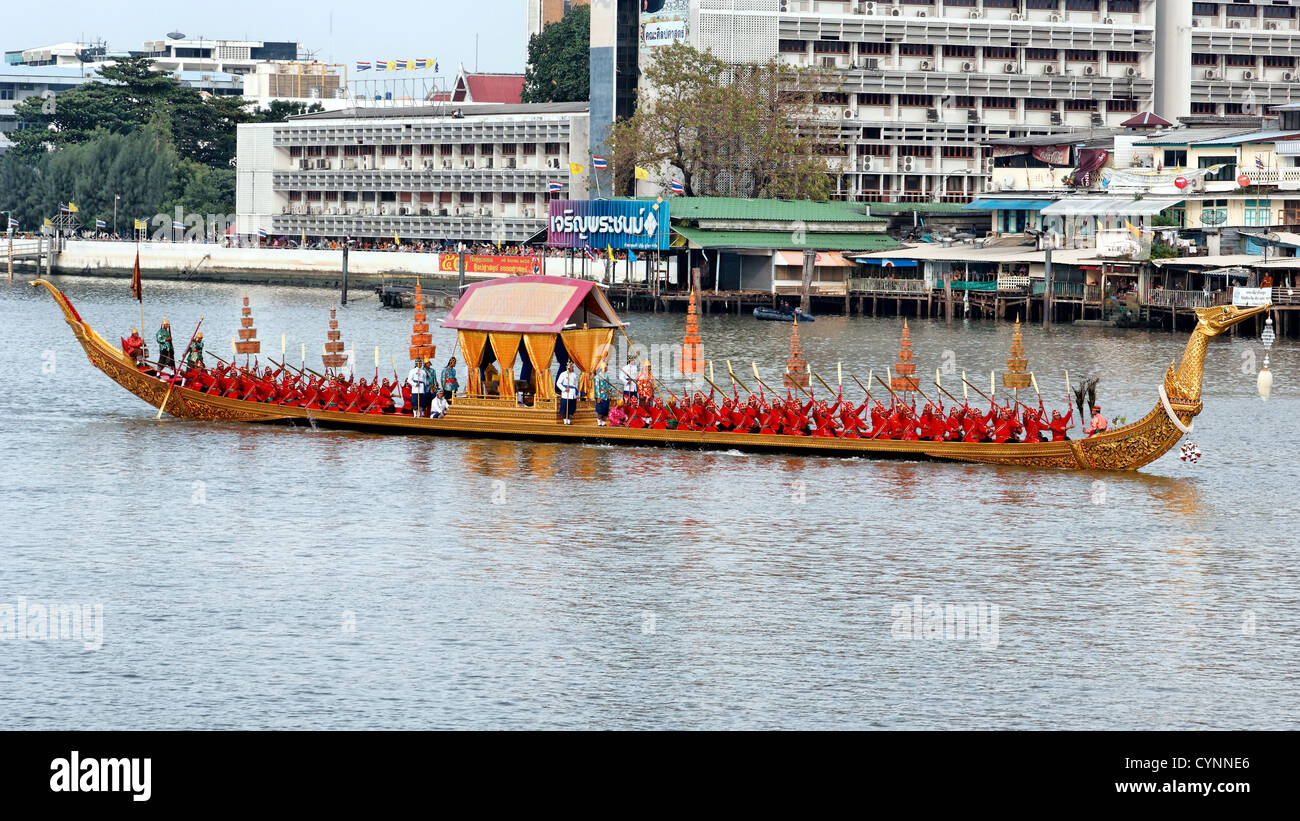 La Barge Royale Procession, Bangkok, Thaïlande 2012 Banque D'Images